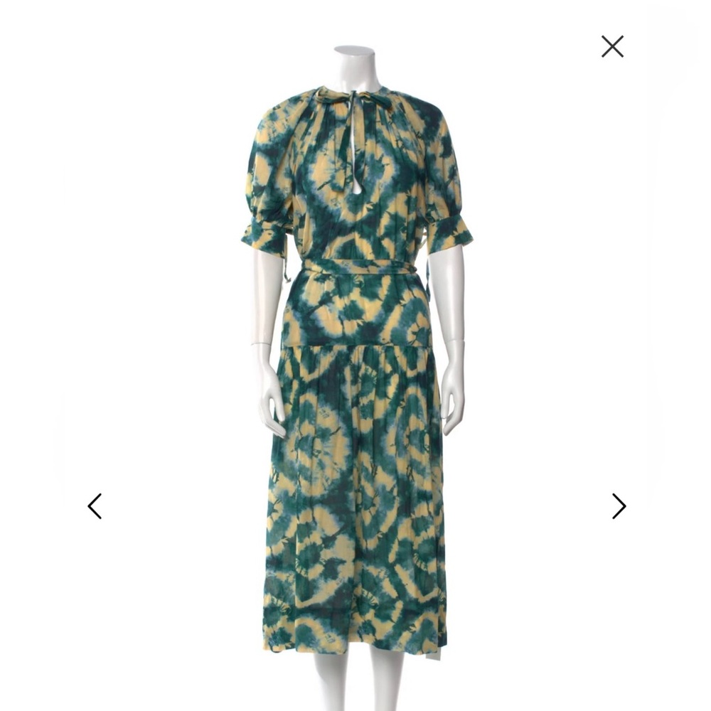 ❗️Ulla Johnson STUNNING / Selena Tie dye printed dress - Picture 4 of 6